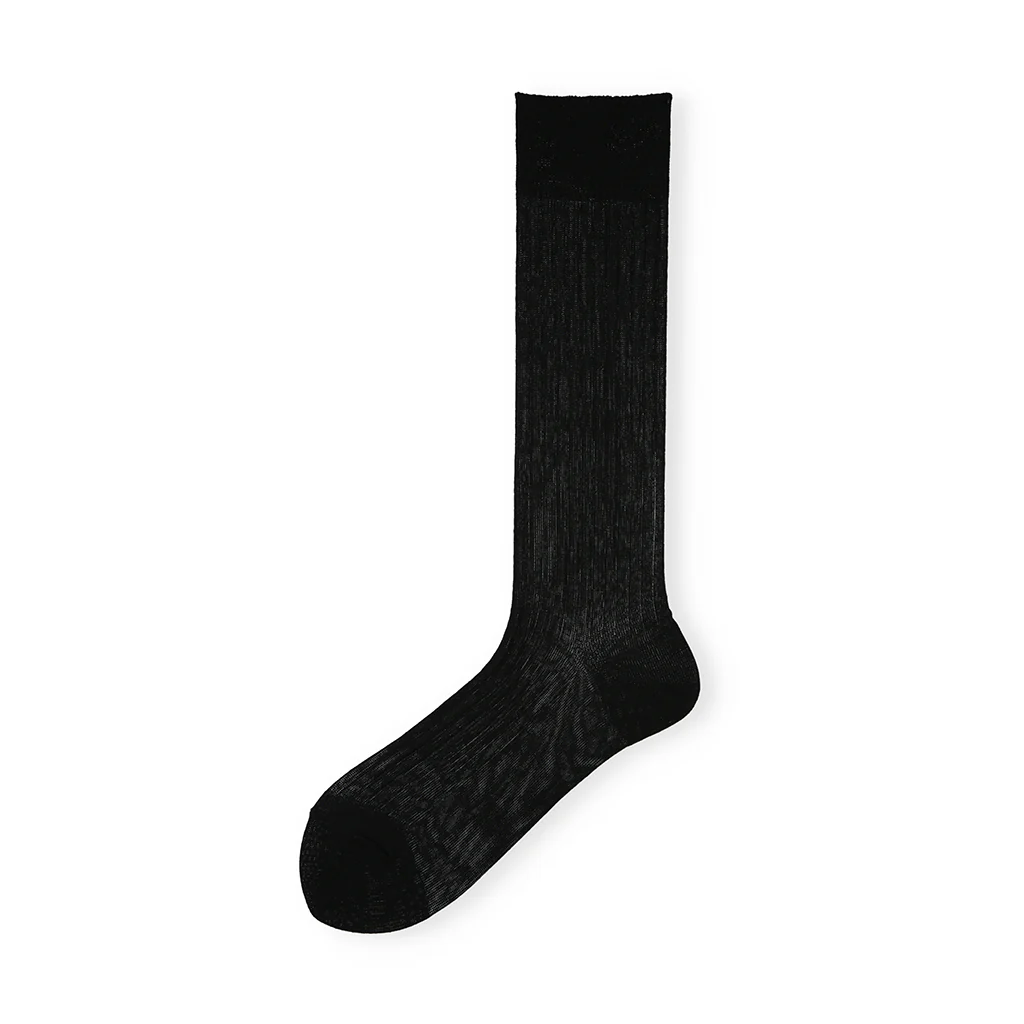 Sheer Cotton Crew Socks - Image 4