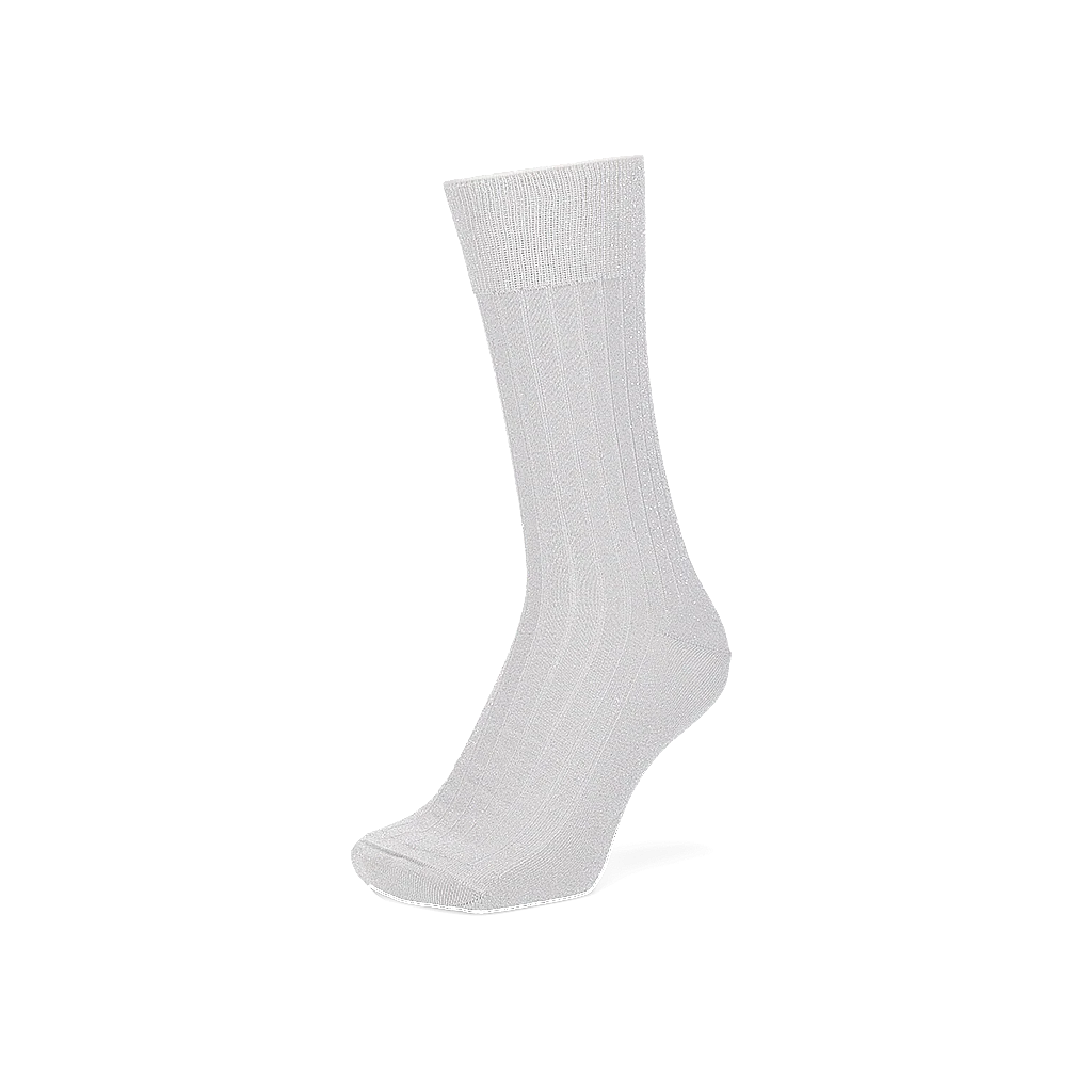 Soft Lamé Ribbed  Crew Socks - Image 5