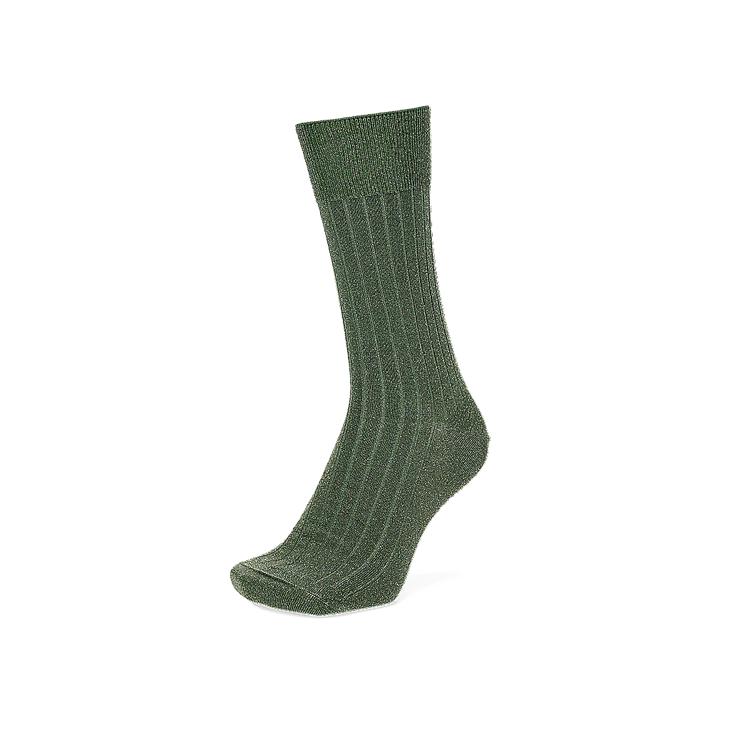 Soft Lamé Ribbed  Crew Socks - Image 6