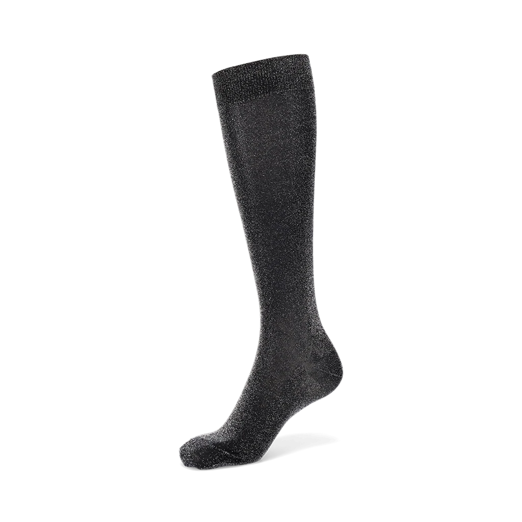 Soft Lamé Semi-Sheer  Knee-High Socks - Image 3