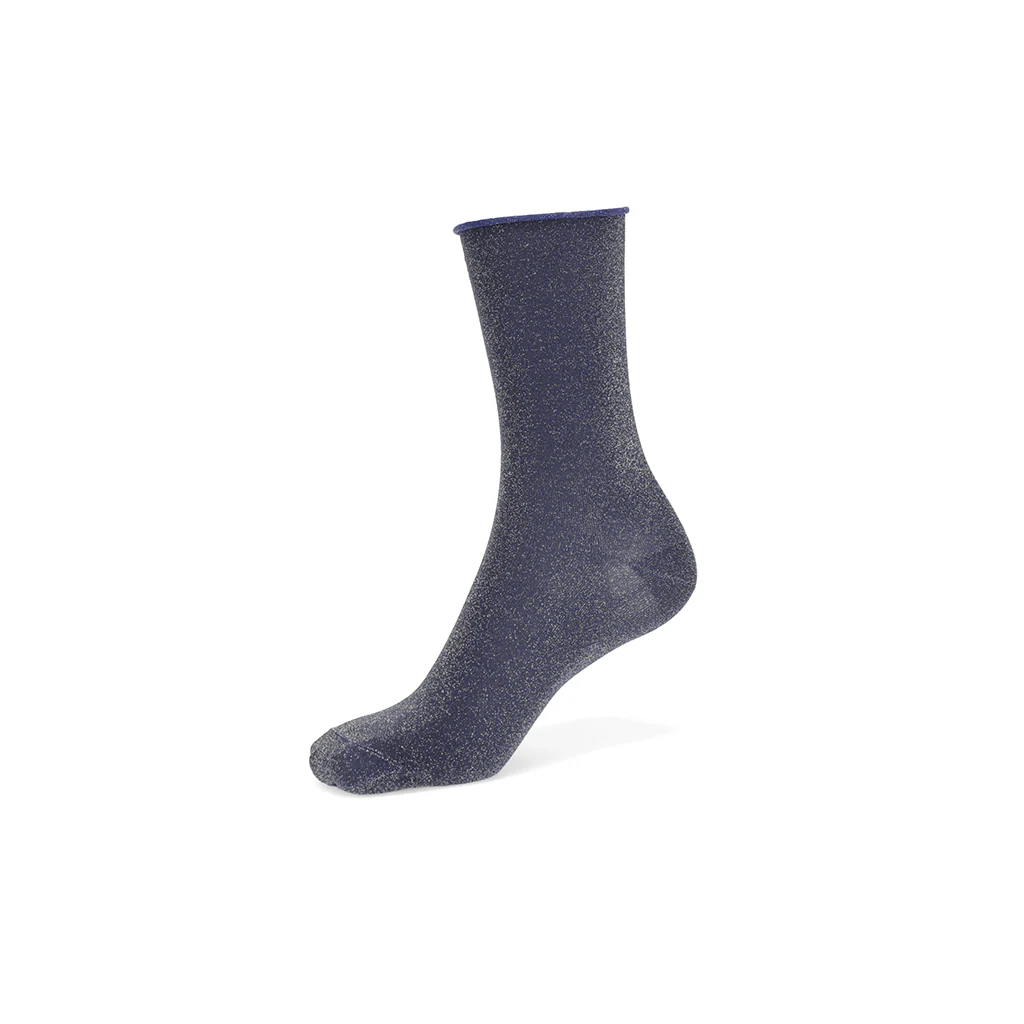 Soft Lamé Semi-Sheer  Crew Socks - Image 10