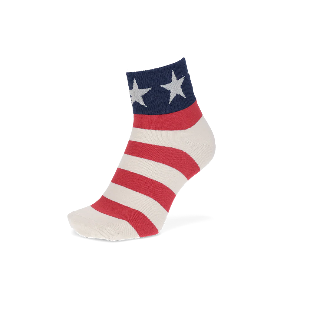 Stars and Stripes  Quarter Socks with COOLMAX®︎ fiber - Image 5