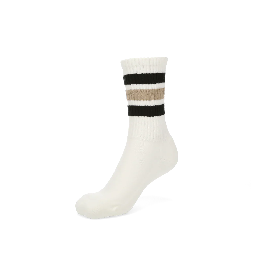 Sandwich-Stripes Cotton Pile  Crew Socks - Image 4