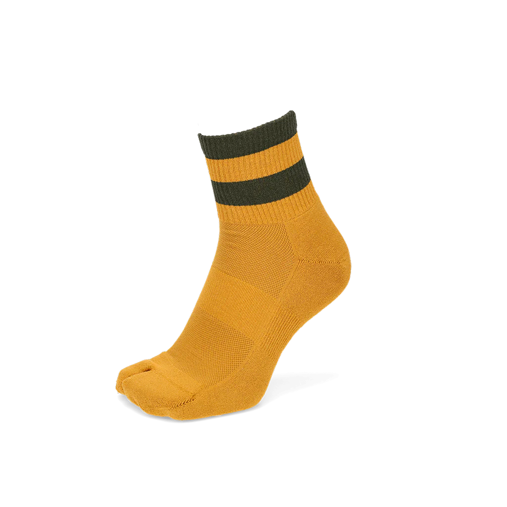 Striped Washi Tabi Quarter Socks - Image 5