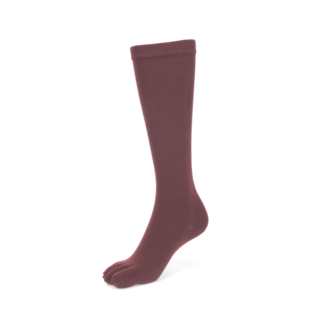 Super Extra Fine Merino Wool  Toe Knee-High Socks - Image 7