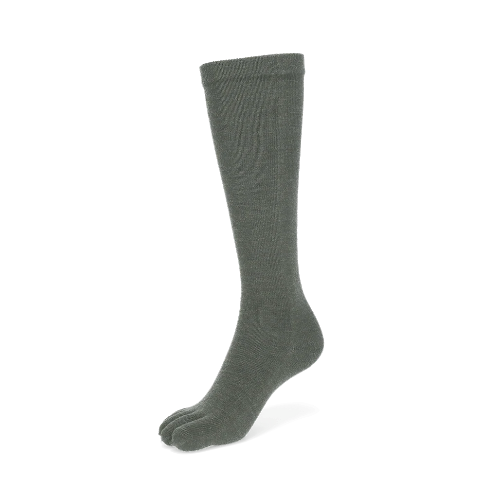 Super Extra Fine Merino Wool  Toe Knee-High Socks - Image 9