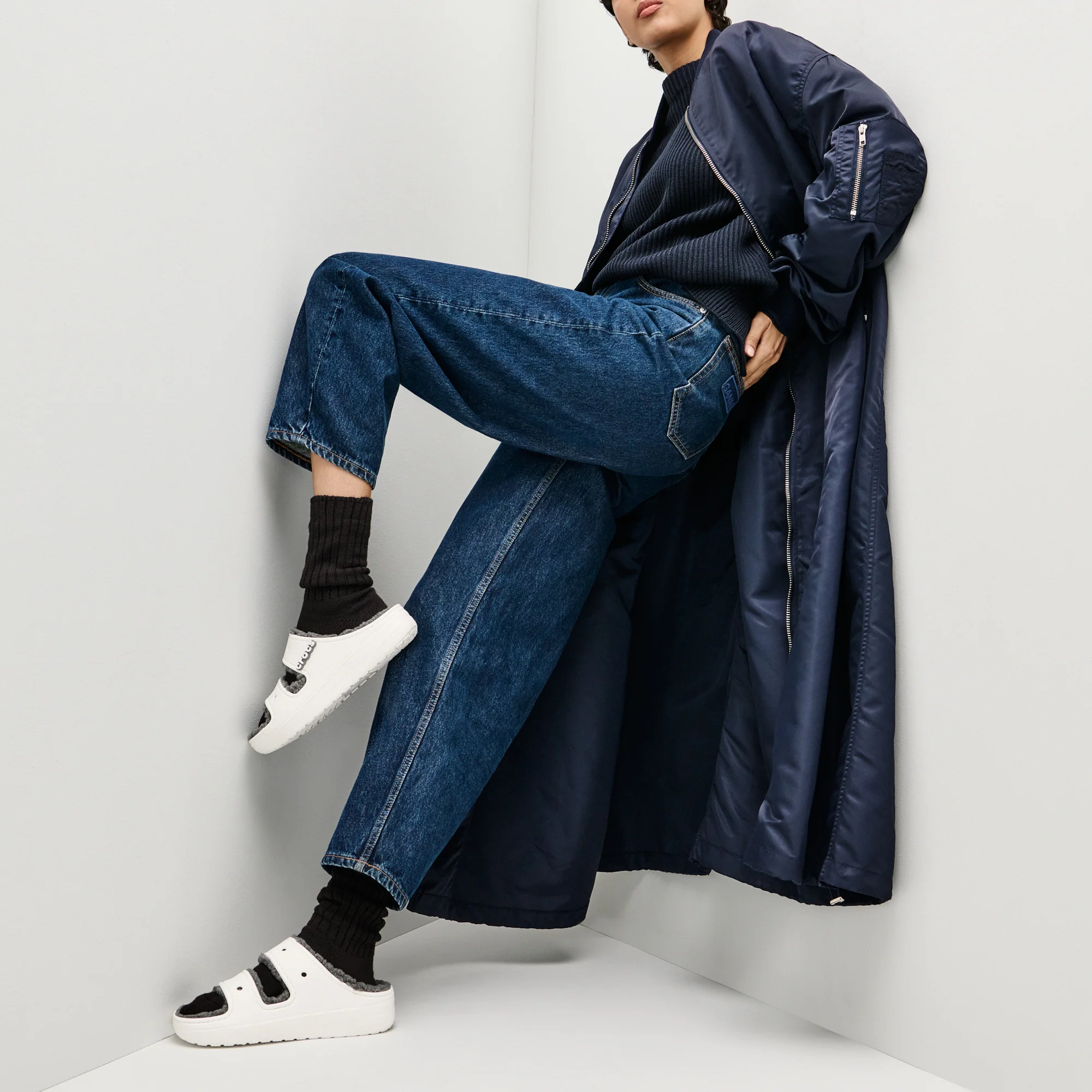 TABIO's COTTON Richell Ribbed Crew Socks - Image 7