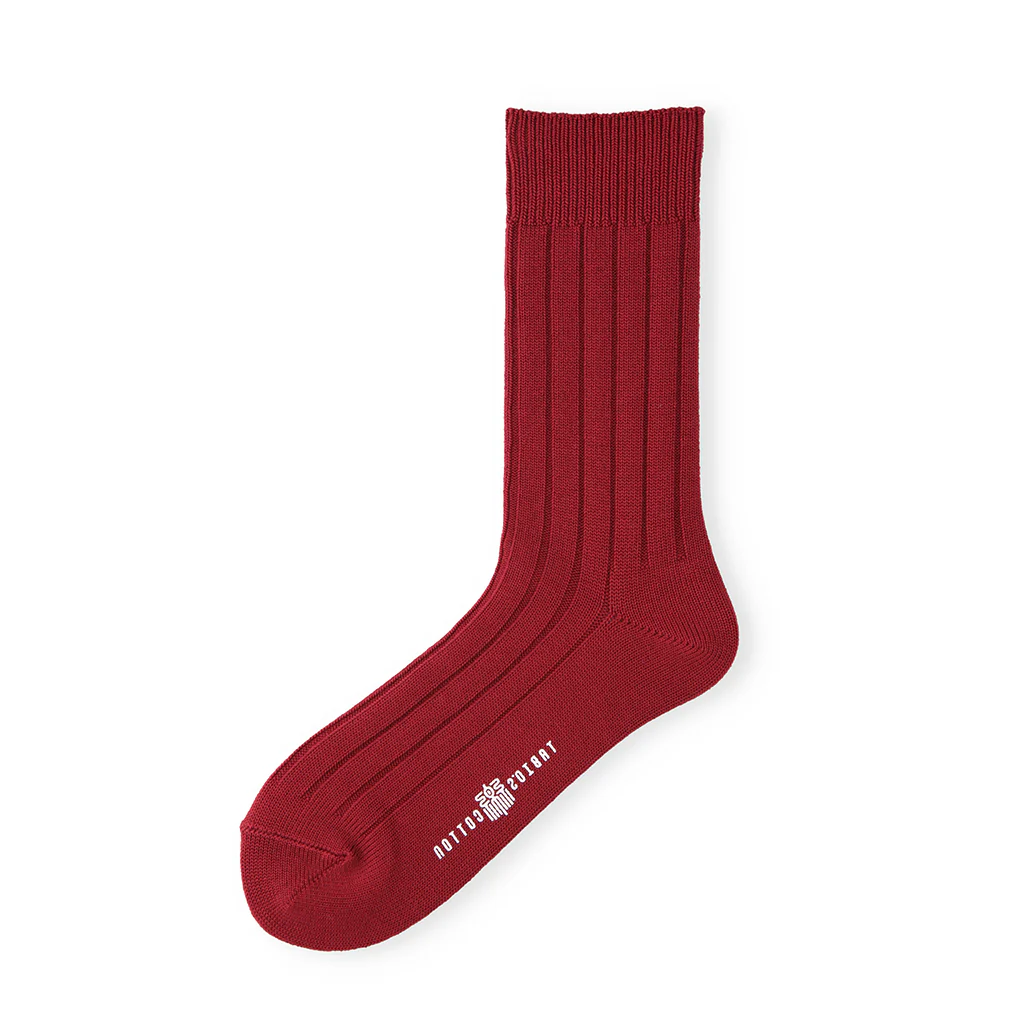 TABIO'S COTTON Wide-Ribbed Crew Socks - Image 5
