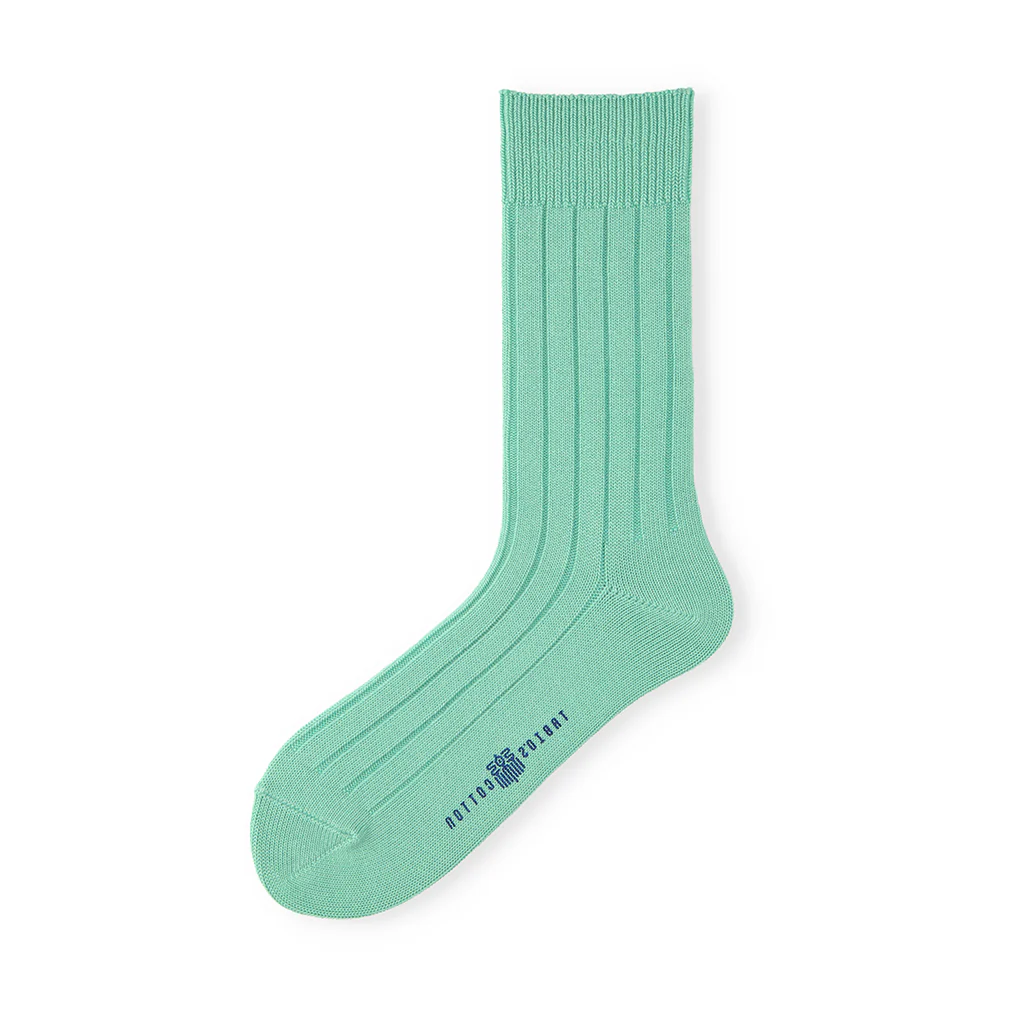 TABIO'S COTTON Wide-Ribbed Crew Socks - Image 8