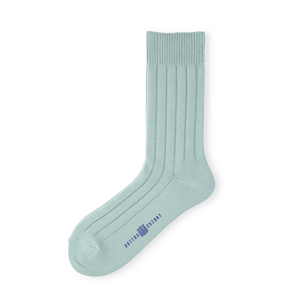 TABIO'S COTTON Wide-Ribbed Crew Socks - Image 9