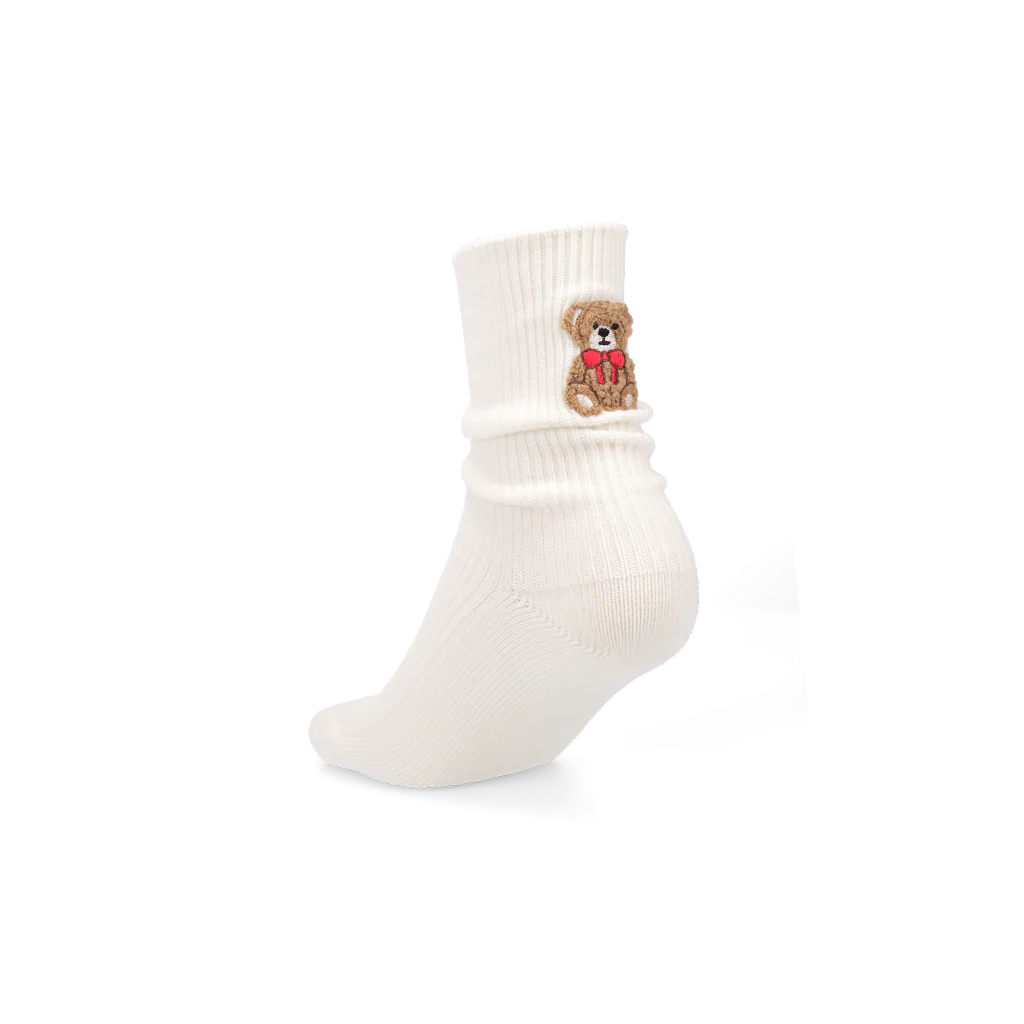 Teddy Bear Cotton Crew Socks - Image 3