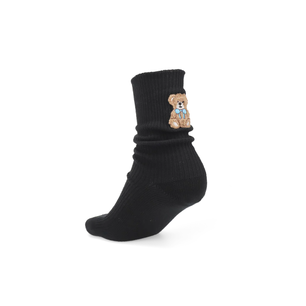 Teddy Bear Cotton Crew Socks - Image 5