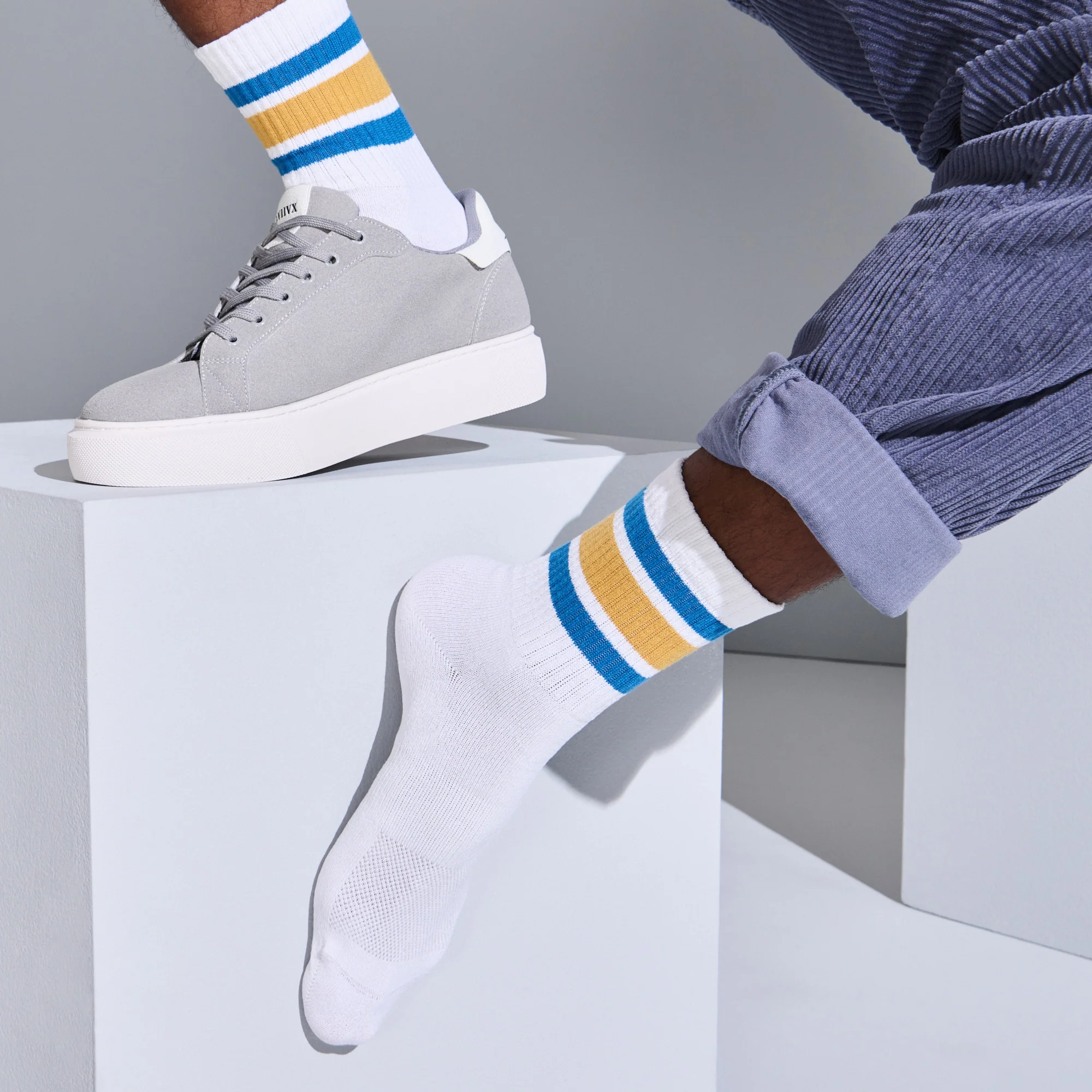 Sandwich-Stripes Washi  Crew Socks - Image 3
