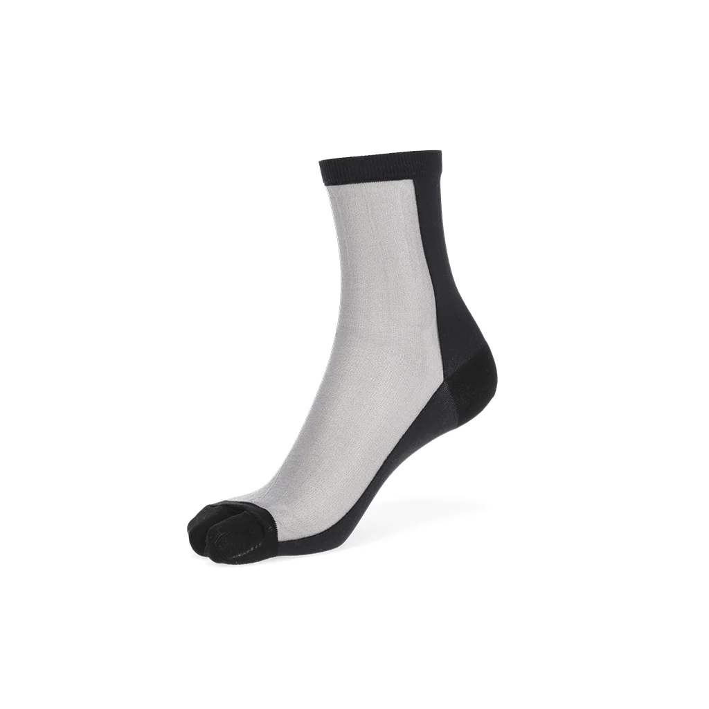Two-Tone Tabi Crew Socks - Image 9
