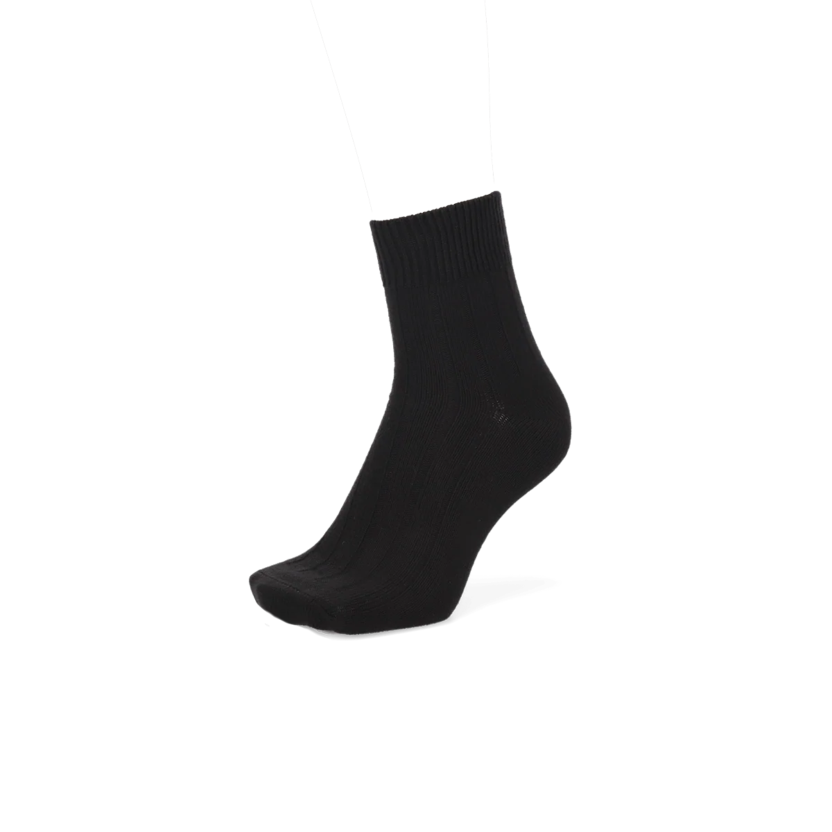 Wide-Ribbed Cotton Quarter Socks - Image 10