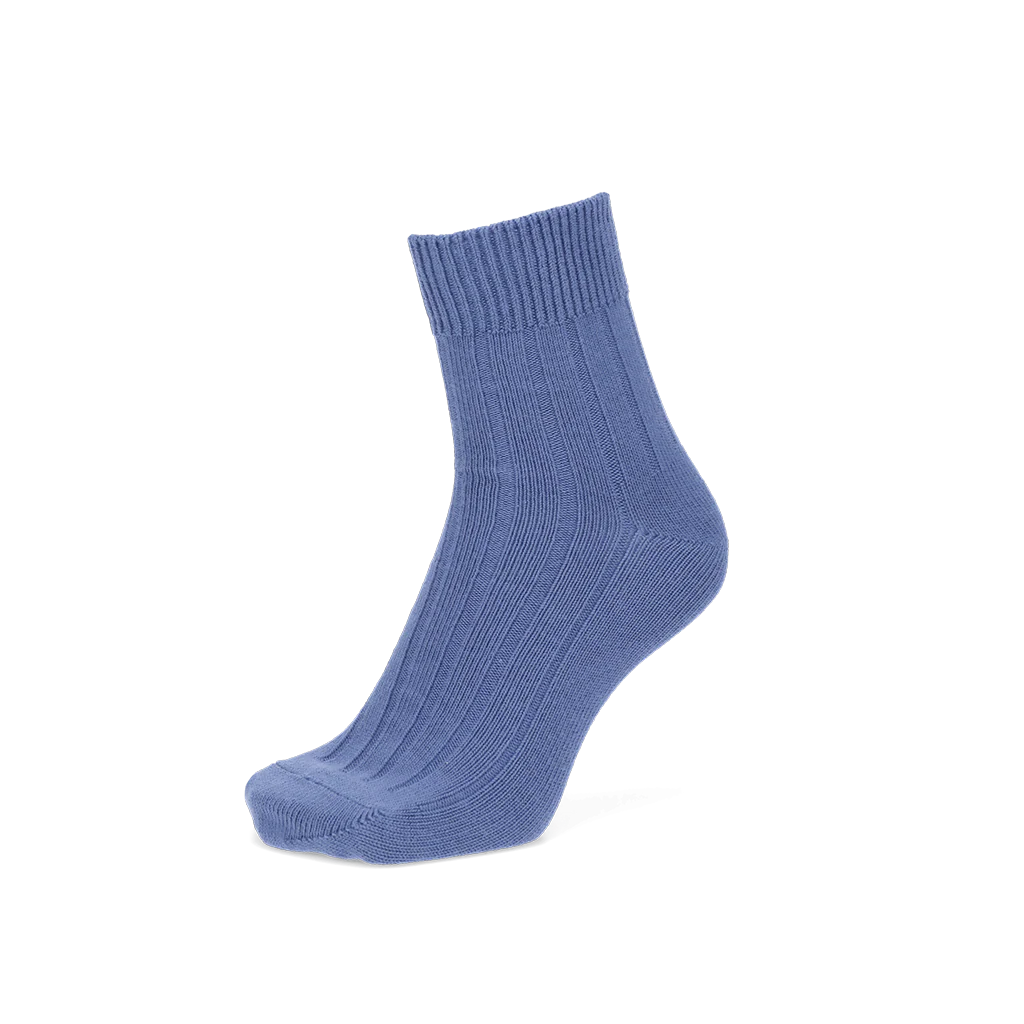 Wide-Ribbed Cotton Quarter Socks - Image 14