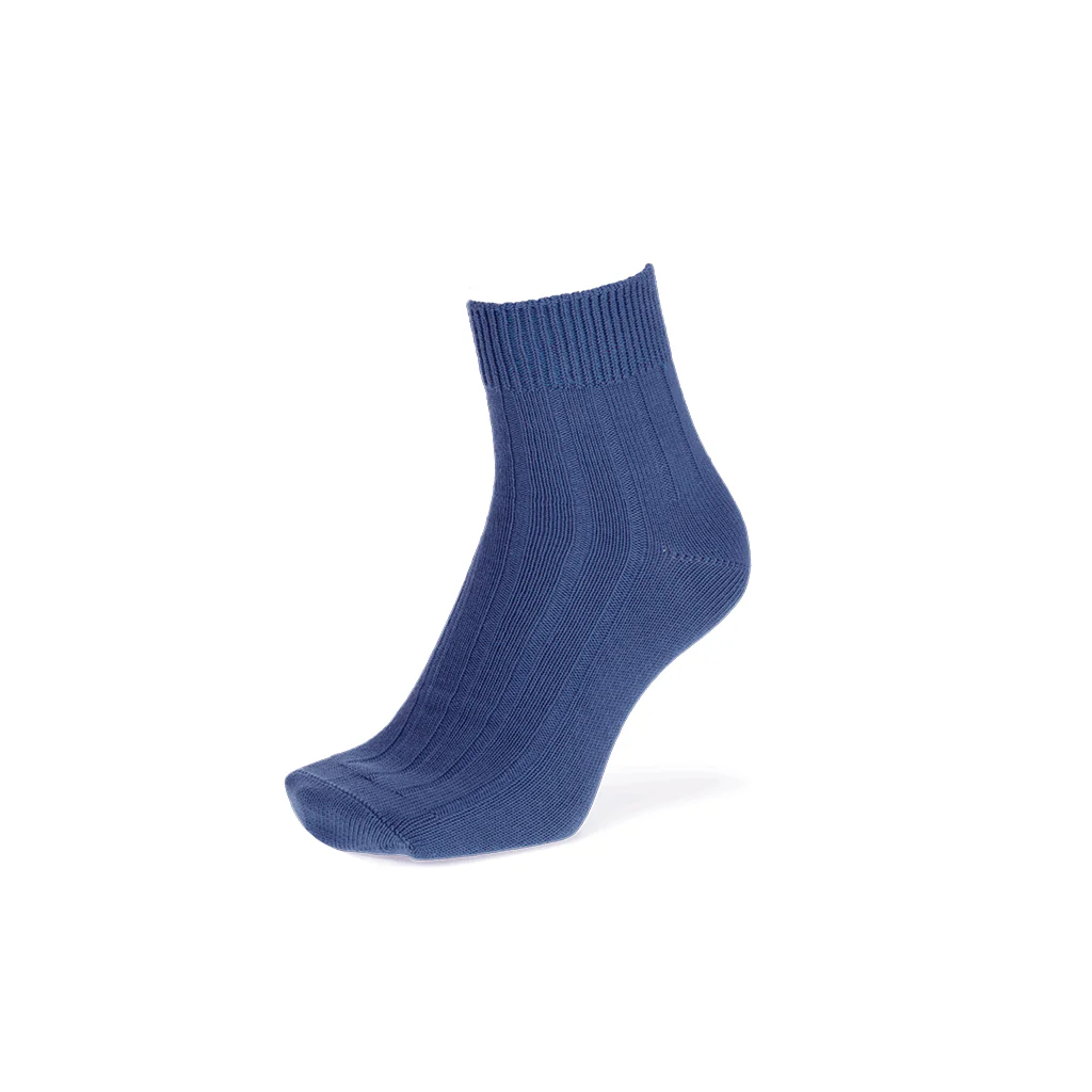 Wide-Ribbed Cotton Quarter Socks - Image 18