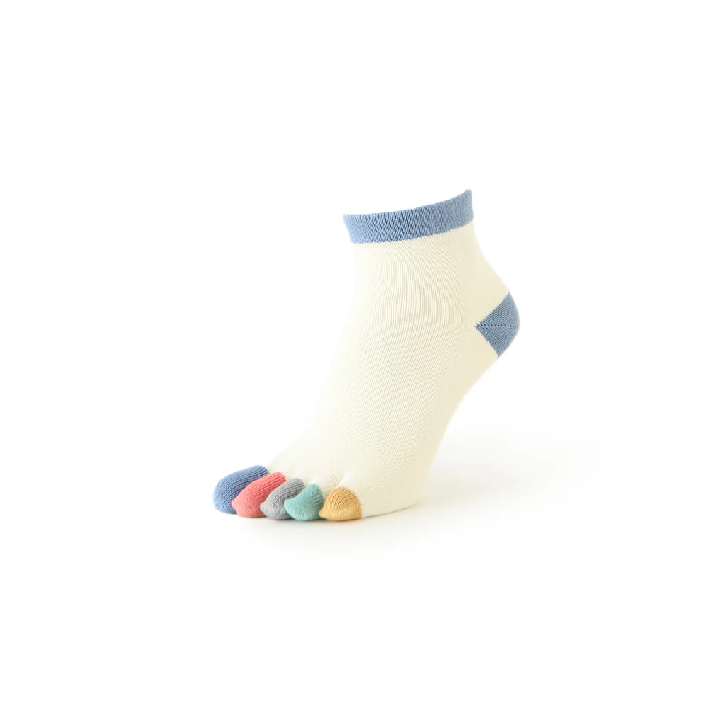 Colorful Toes Cotton  Quarter Socks - Image 5