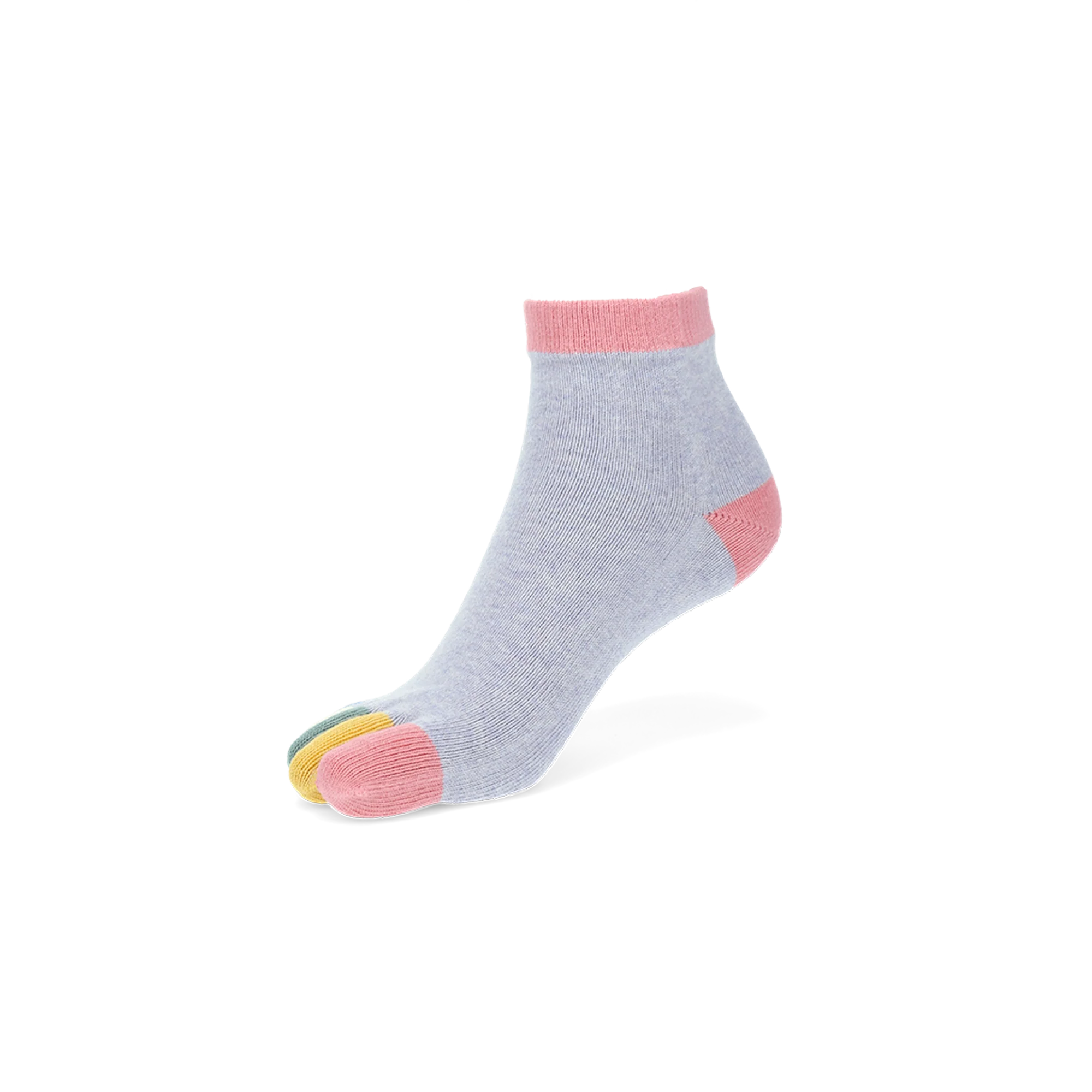 Colorful Toes Cotton  Quarter Socks - Image 7