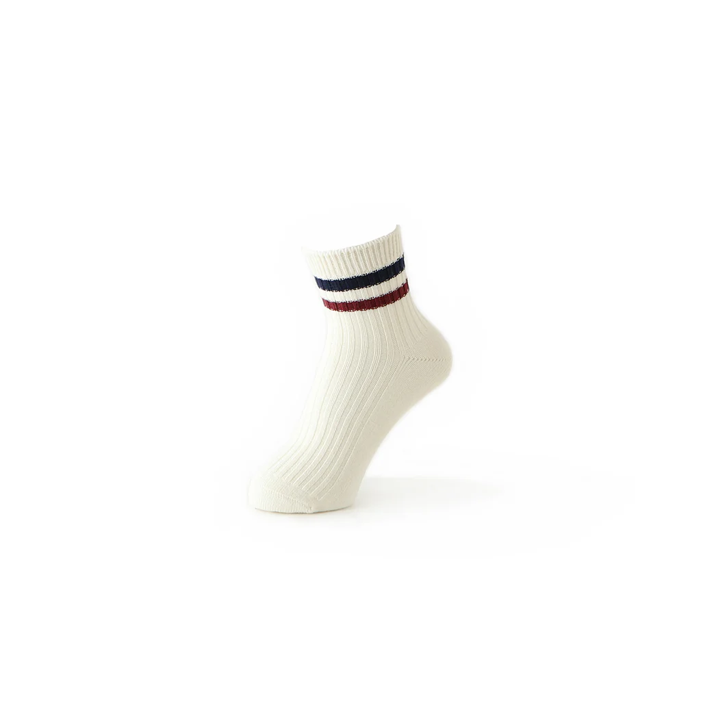 Striped Cotton  Quarter Socks - Image 7