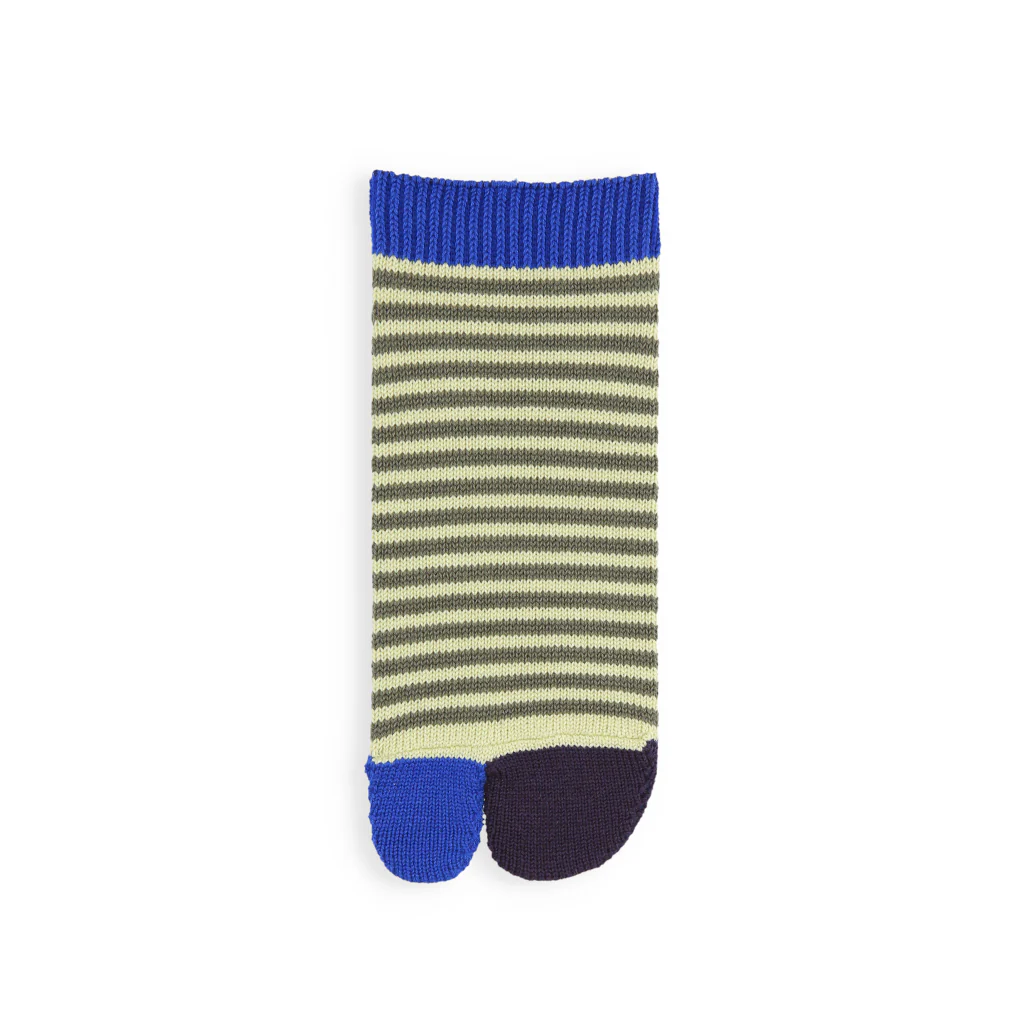 Striped Cotton Tabi  Ankle Socks - Image 4