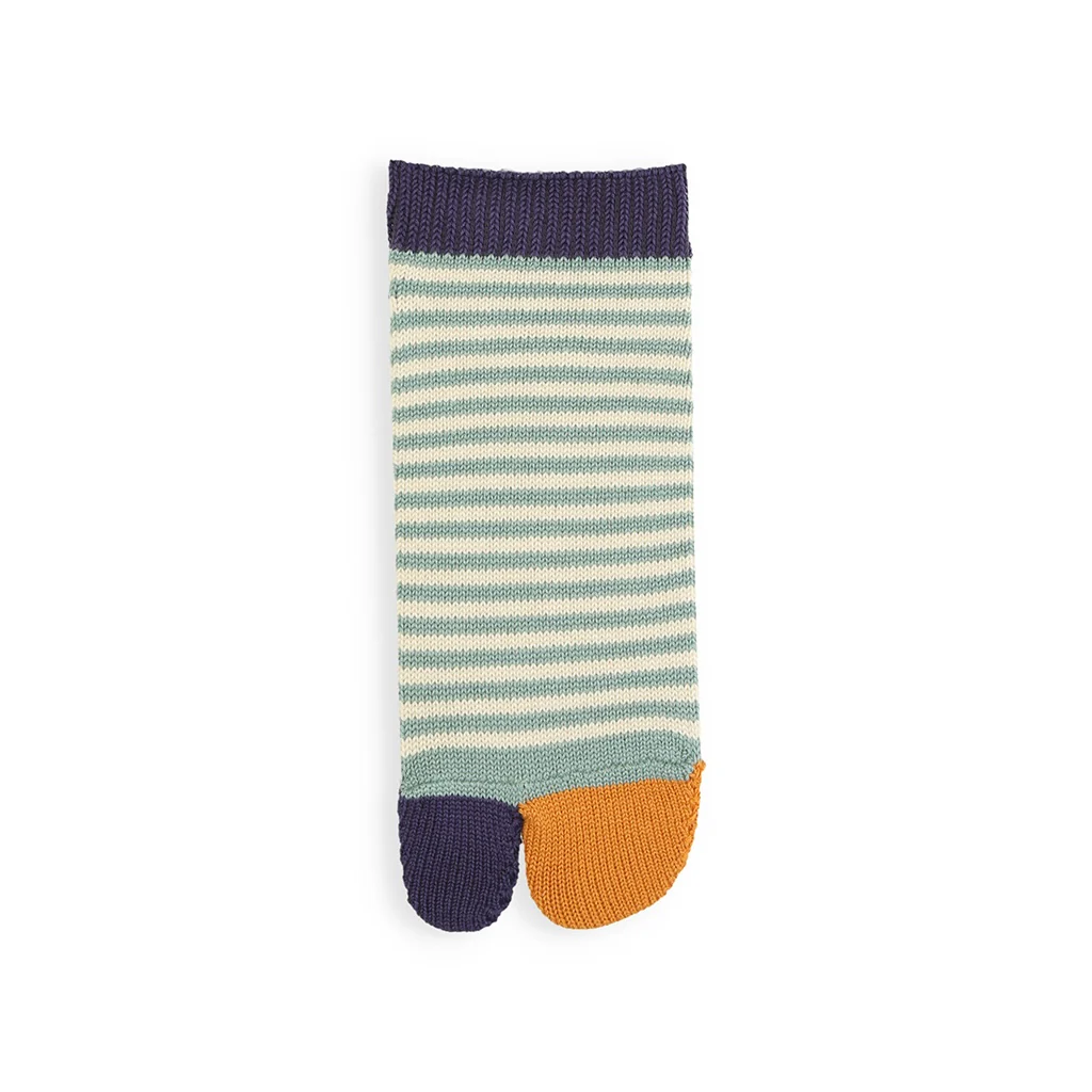 Striped Cotton Tabi  Ankle Socks - Image 9